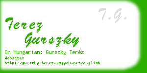 terez gurszky business card
